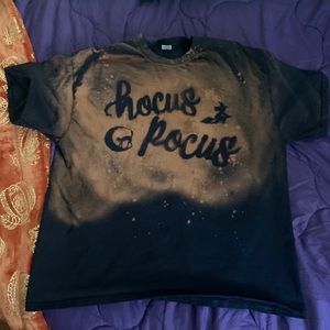 Hocus Pocus bleach stencil dye halloween XL tshirt